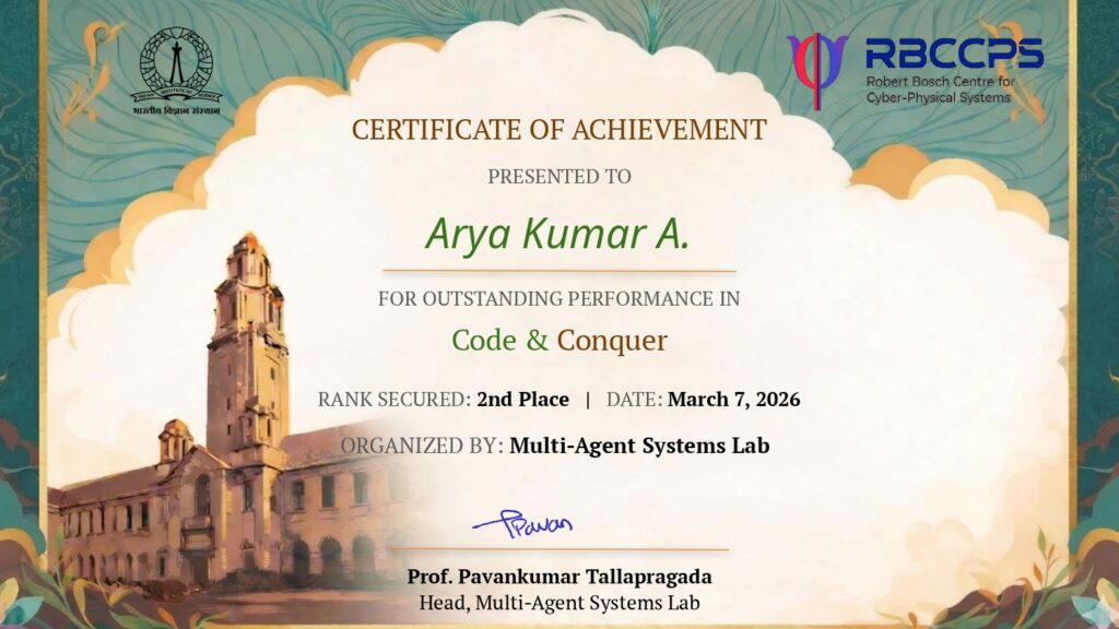 A Remarkable Achievement in Code & Conquer Arya page 0001